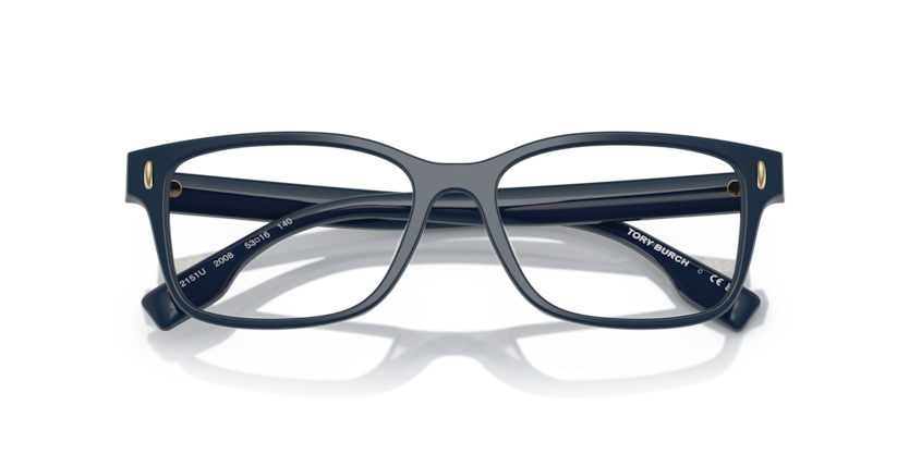 TORY BURCH PLASTIC SQUARE NAVY BLUE FULL FRAME
