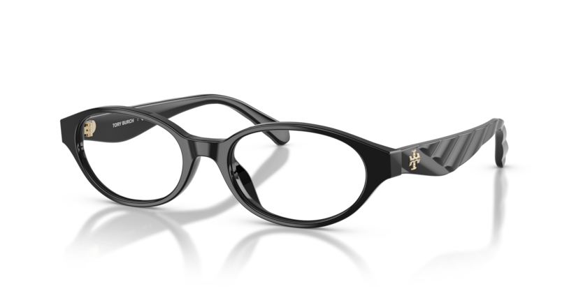 TORY BURCH PLASTIC BLACK OVAL FULL FRAME
