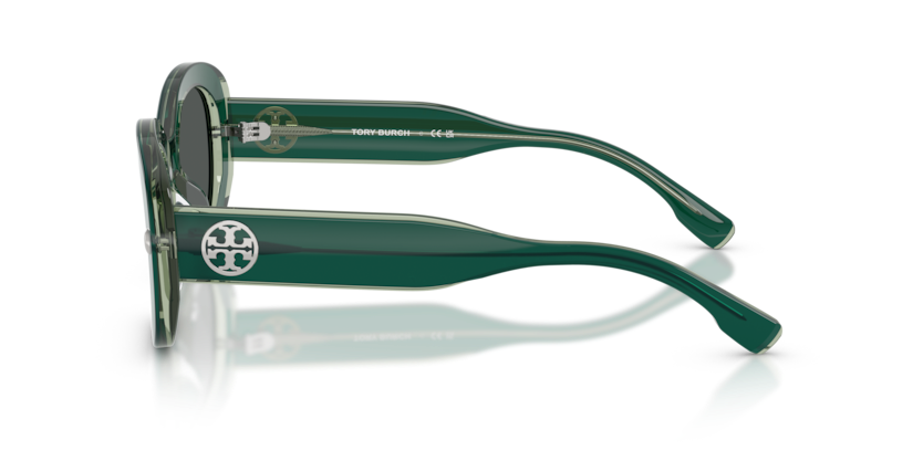 TORY BURCH PLASTIC IRREGULAR DARK GREEN FULL SUNGLASS