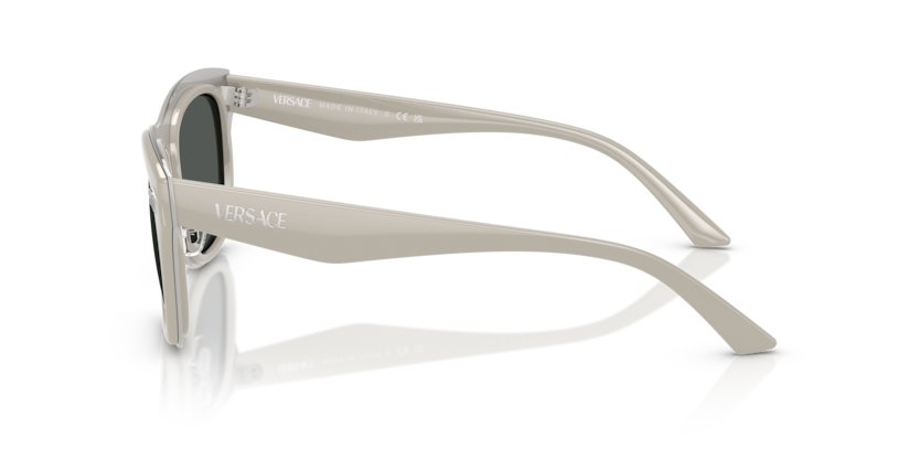 VERSACE LIGHT GREY FULL PLASTIC SUNGLASSES