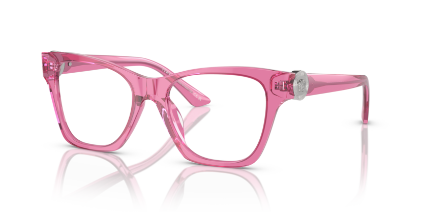 VERSACE FULL PLASTIC TRANSPERENT ROSE FRAME