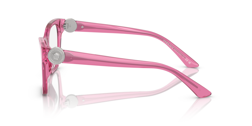 VERSACE FULL PLASTIC TRANSPERENT ROSE FRAME
