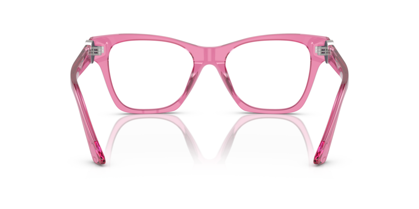VERSACE FULL PLASTIC TRANSPERENT ROSE FRAME