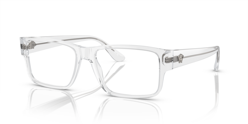 VERSACE PLASTIC FULL TRANSPERENT SQUARE FRAME