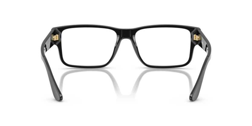 VERSACE BLACK RECTANGLE PLASTIC FULL FRAME
