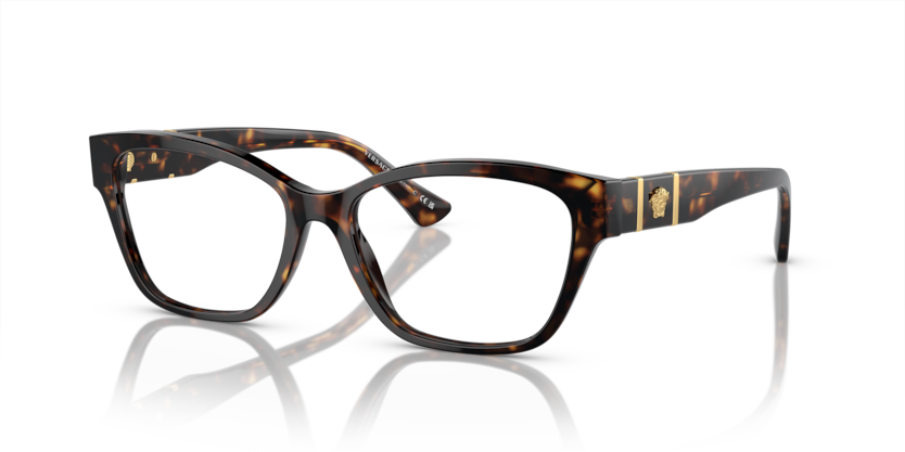 VERSACE PLASTIC FULL CATEYE HAVANA FRAME