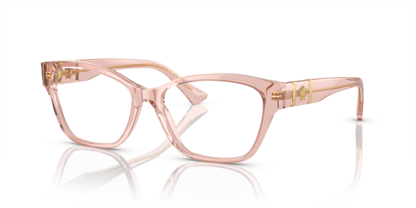 VERSACE PLASTIC FULL CATEYE TRANSPERENT BROWN FRAME
