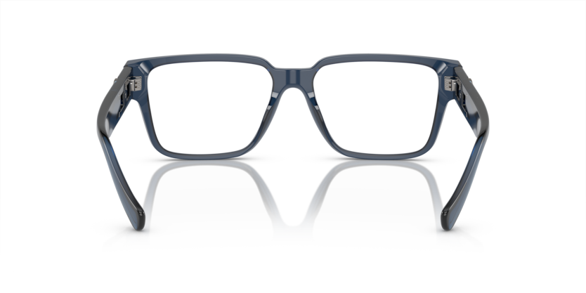 VERSACE BLACK PLASTIC FULL RECTANGLE FRAME