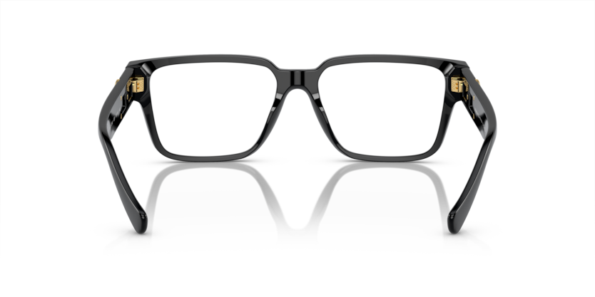VERSACE PLASTIC RECTANGLE BLACK FULL FRAME