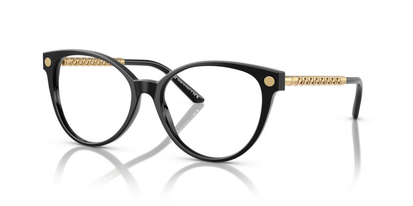 VERSACE PLASTIC FULL CATEYE BLACK FRAME