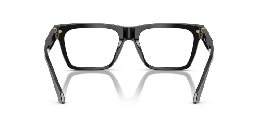 VERSACE PLASTIC FULL BLACK SQUARE FRAME