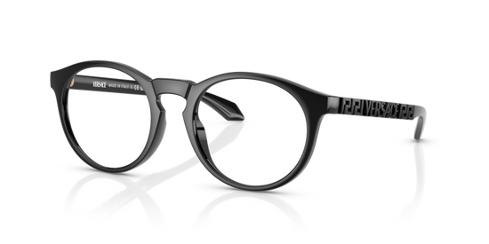 VERSACE BLACK FULL ROUND PLASTIC FRAME