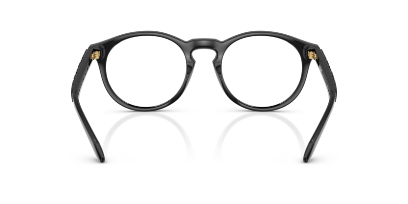 VERSACE BLACK FULL ROUND PLASTIC FRAME