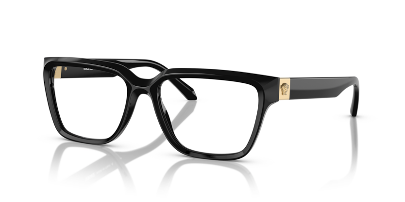 VERSACE PLASTIC RECTANGLE BLACK FULL FRAME
