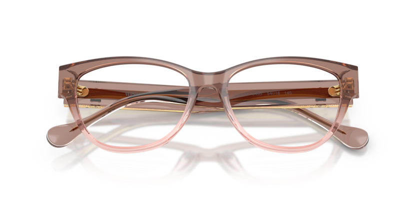 VERSACE PLASTIC BROWN NUDE CATEYE FULL FRAME
