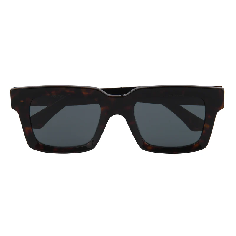 ROSVIN BUGS PLASTIC TORTOISE GREEN SQUARE FULL SUNGLASS