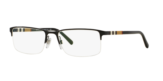 BURBERRY BLACK METAL SEMI RIM FRAME