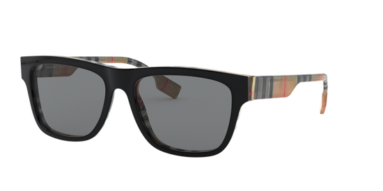 BURBERRY BLACK PLASTIC SQUARE SUNGLASESS