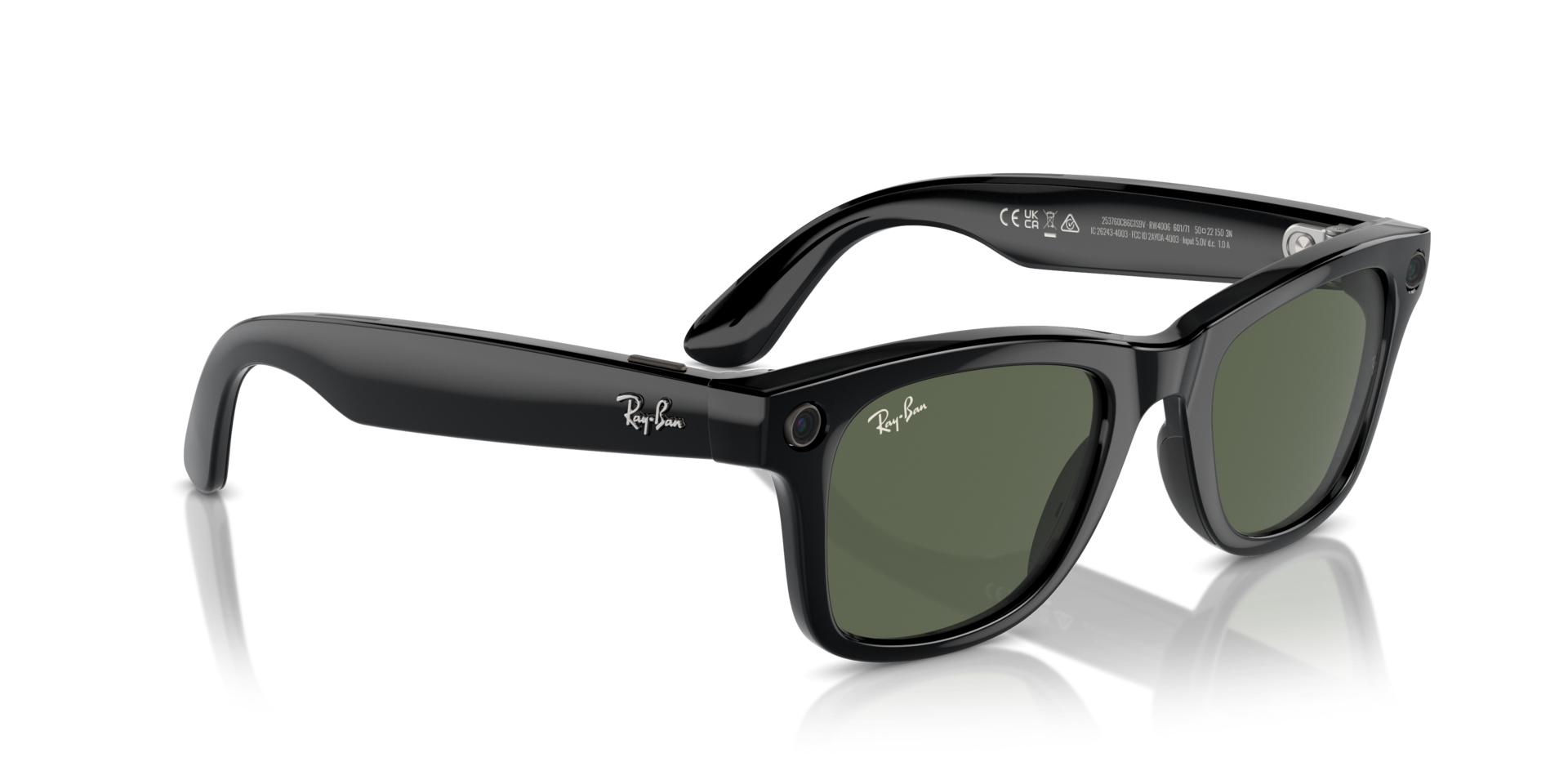 RAY-BAN | META WAYFARER SHINY BLACK Sunglass