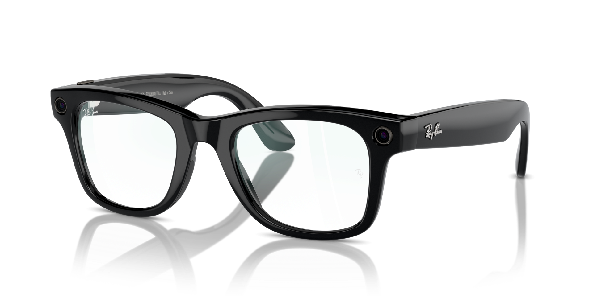 RAY-BAN | META WAYFARER SHINY BLACK
