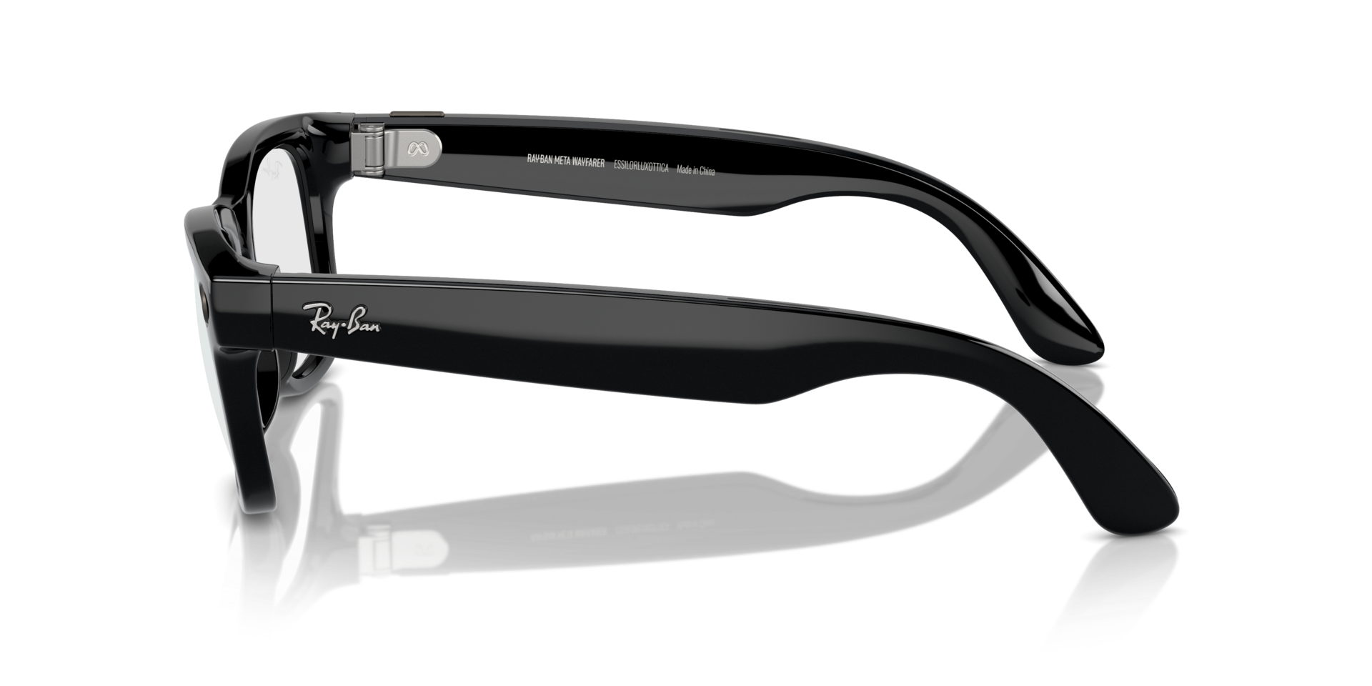 RAY-BAN | META WAYFARER SHINY BLACK