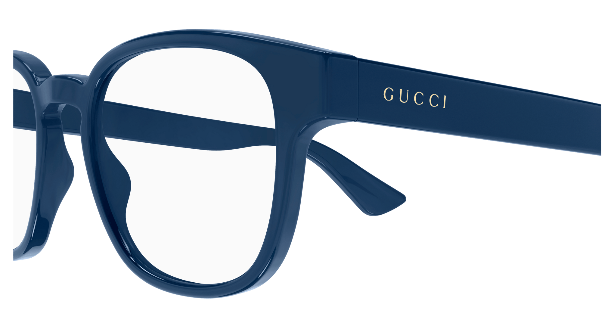 GUCCI PLASTIC SQUARE TEAL BLUE FULL FRAME