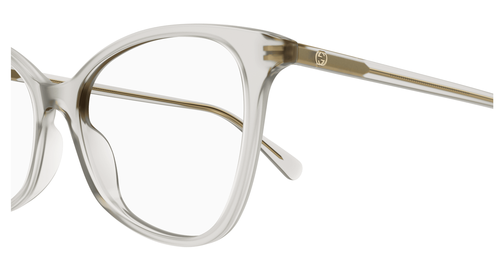 GUCCI TRANSPERENT FULL CATEYE PLASTIC FRAME