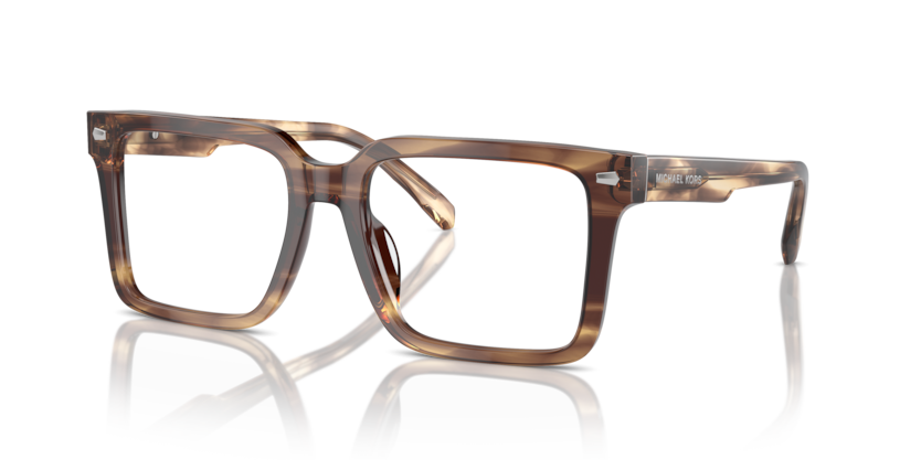 MICHAEL KORS BROWN PLASTIC SQUARE FULL FRAME