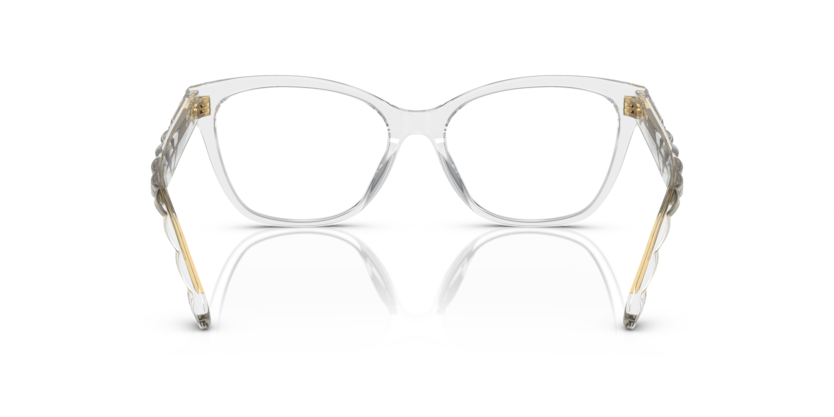 TORY BURCH PLASTIC SQUARE CLEAR TRANSPERENT FULL FRAME