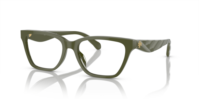 TORY BURCH PLASTIC OLIVE GREEN FULL FRAME