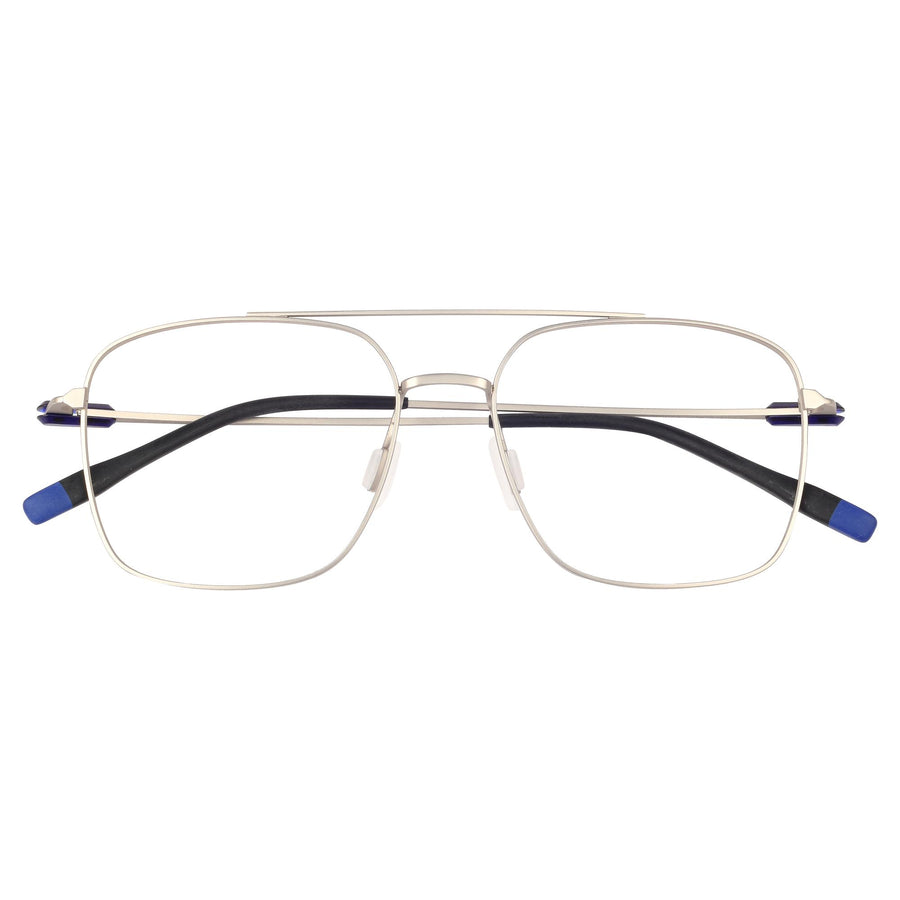ROSVIN BUGS TITANIUM DB SQUARE MATTE SILVER FULL FRAME